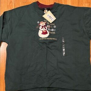 Lee Green Grandma Snowman Fleece